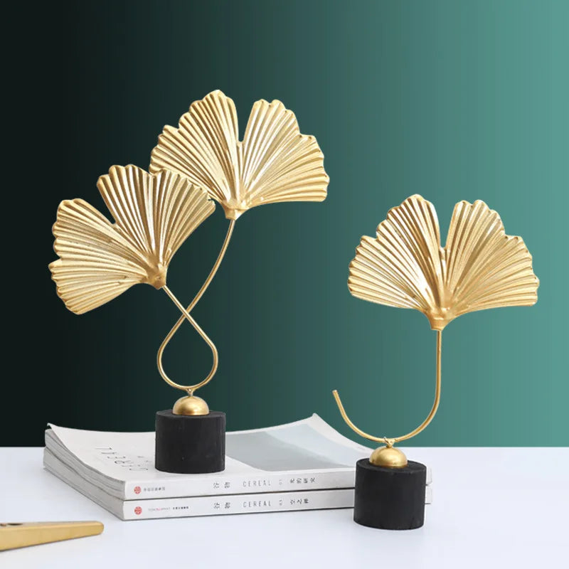 Nordic Gold Ginkgo Metal Leaf Crafts