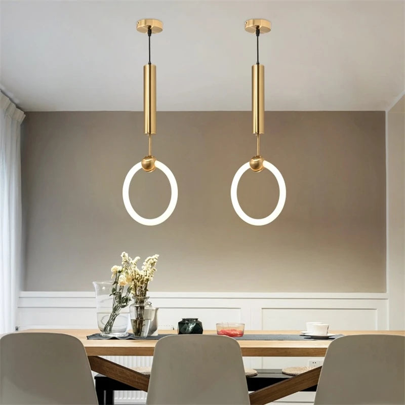 White tube LED Pendant light