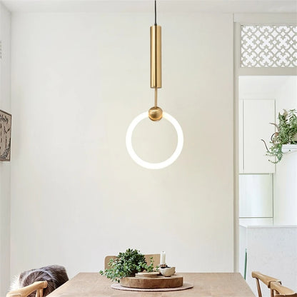 White tube LED Pendant light