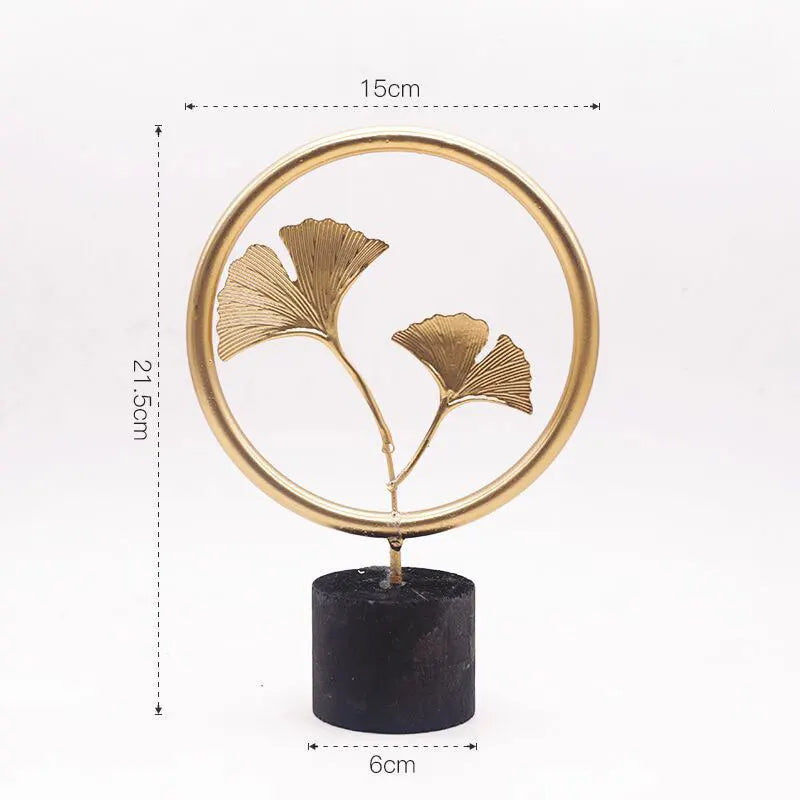 Nordic Gold Ginkgo Metal Leaf Crafts