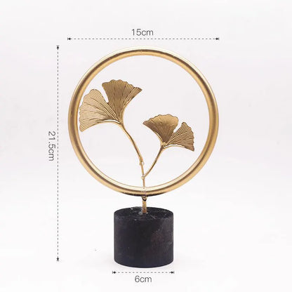 Nordic Gold Ginkgo Metal Leaf Crafts