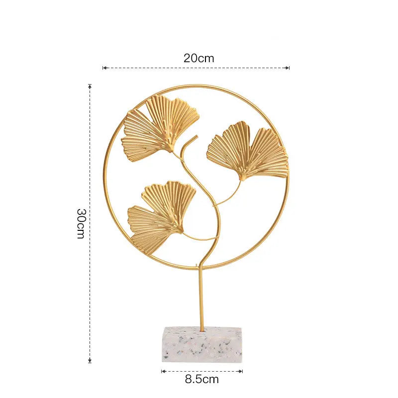 Nordic Gold Ginkgo Metal Leaf Crafts