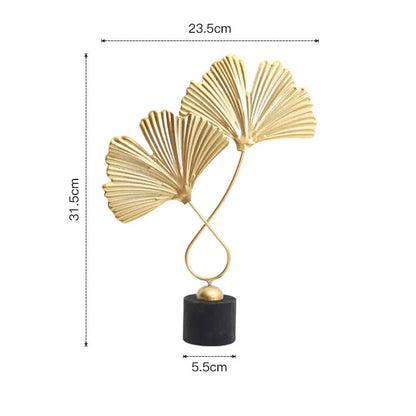 Nordic Gold Ginkgo Metal Leaf Crafts