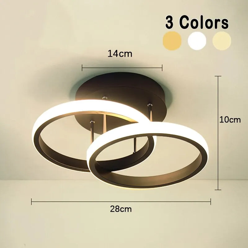 LED Chandelier Three Colors Lamp Modern Style Ceiling Lamp - DecorGama