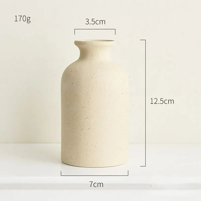 Simple Frosted Ceramic Vase