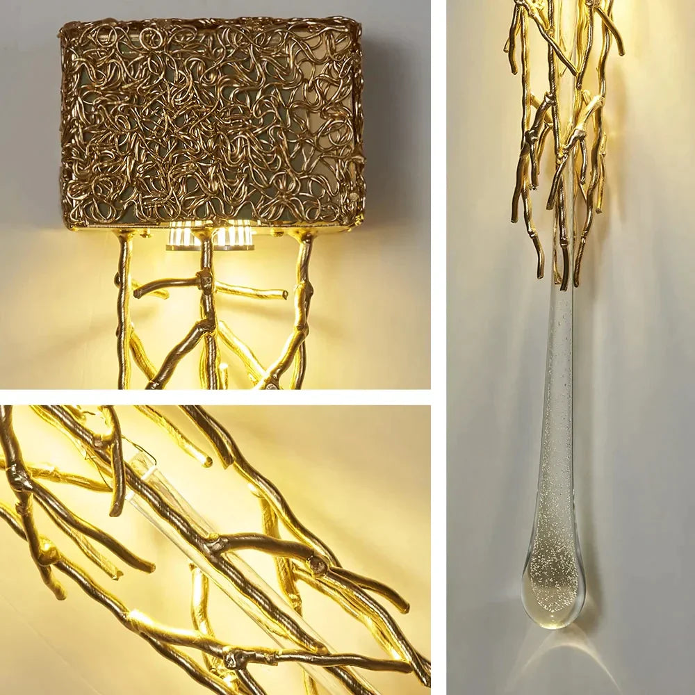 Vintage Crystal Wall Lamp - iDecoria