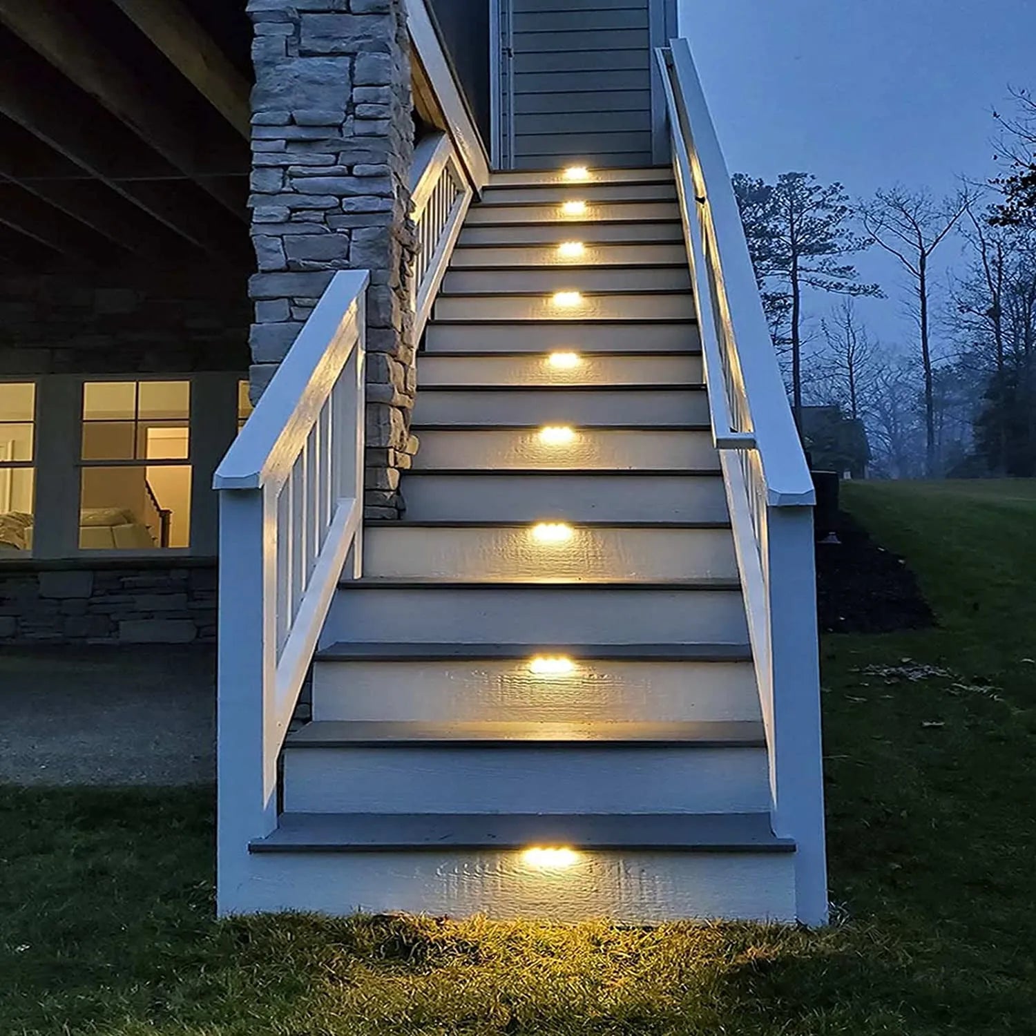 LED Solar Deck Outdoor Solar Path Garden Light - DecorGama