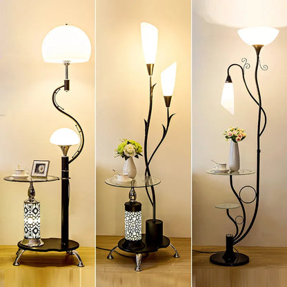 Flower Tea Table Floor Lamps for Living Room - DecorGama