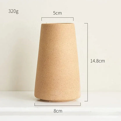 Simple Frosted Ceramic Vase