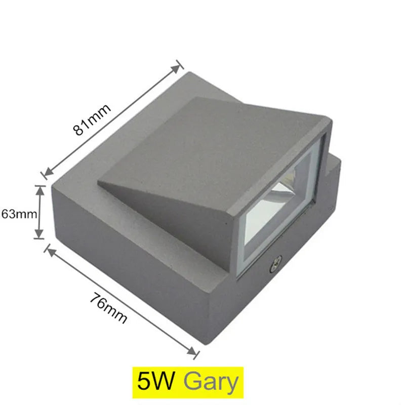 5W LED Wall Lamp Waterproof IP65 Outdoor Wall Light - DecorGama