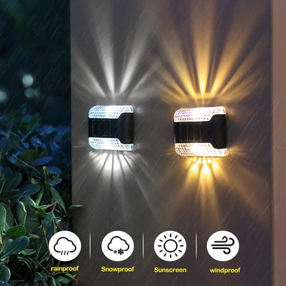 LED Solar Lamp Outdoor Wall Garden Ambient Light - DecorGama