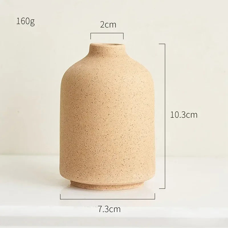 Simple Frosted Ceramic Vase