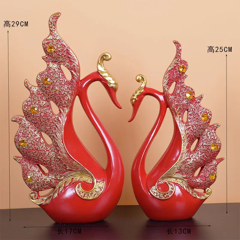 Gold Animal Figurines Resin