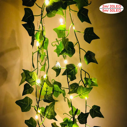 LED String Lights Maple Leaf Garland Christmas Fairy Lights - DecorGama