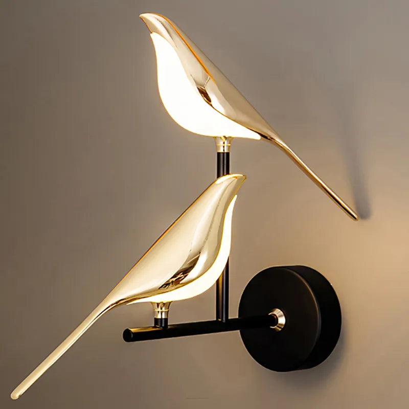 LED Golden Bird Wall Lamp Parlor Bar - DecorGama